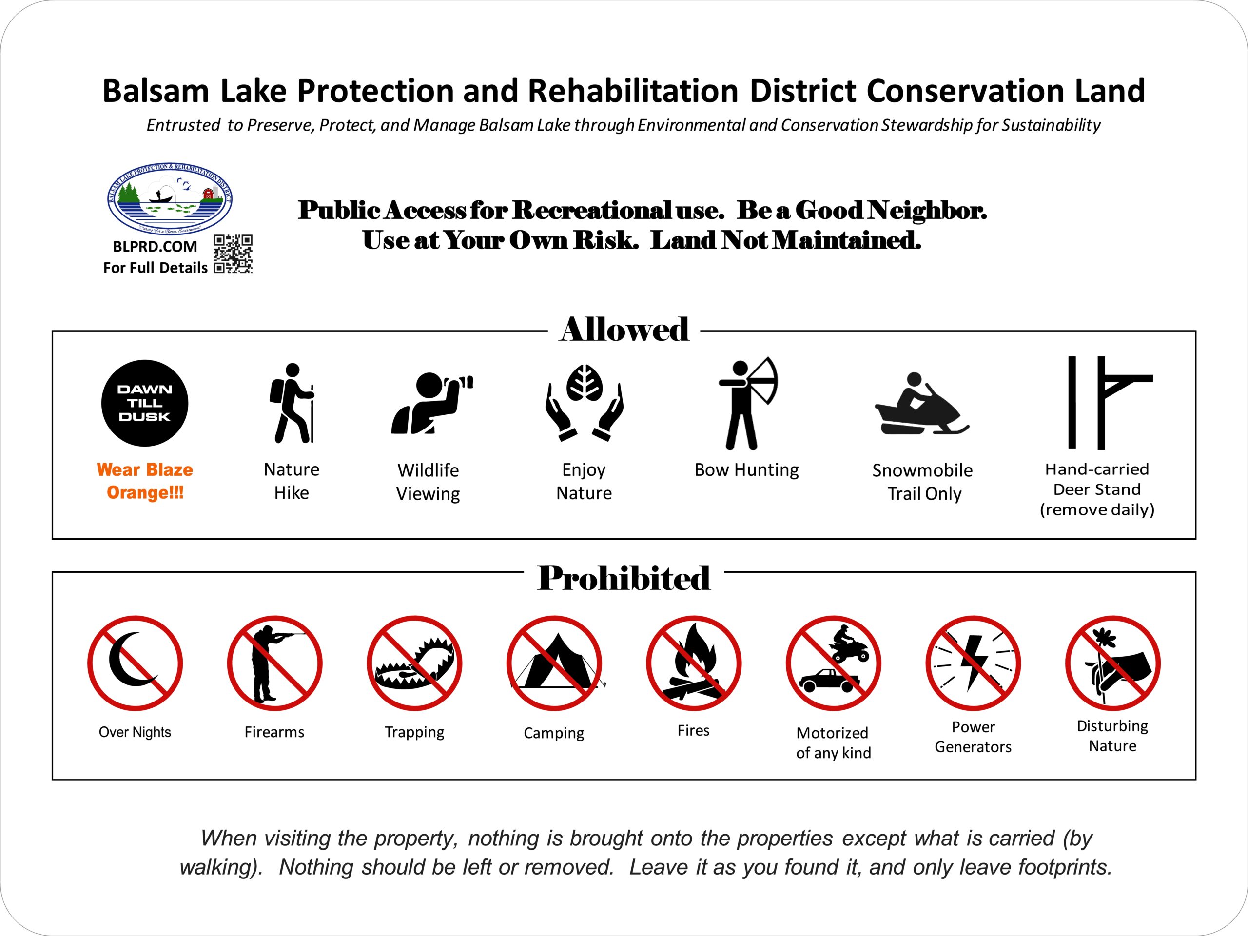 Conservation Signs_Permitted Uses_ 11140 18x24 FB